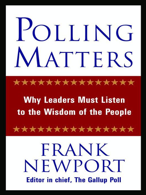 Title details for Polling Matters by Frank Newport - Wait list